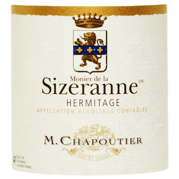 Sizeranne Hermitage Chapoutier Rouge 2011, étiquette