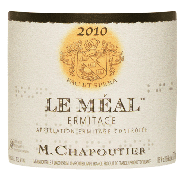 hermitage michel chapoutier le meal