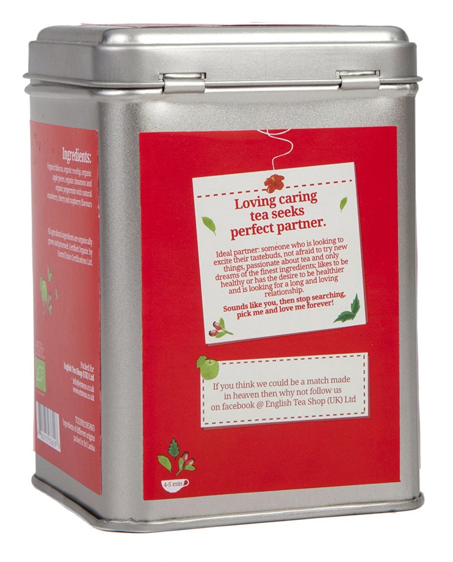 english tea shop spiced red fruits 100g loose leaf thé bio