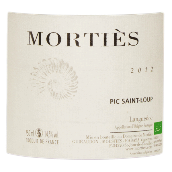 Domaine Morties Pic Saint Loup Rouge 2012